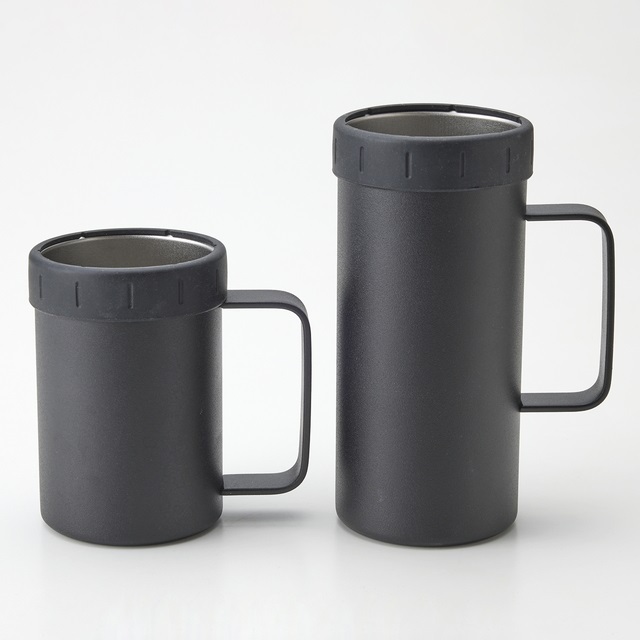 保冷500・350ml缶ホルダーセット　黒