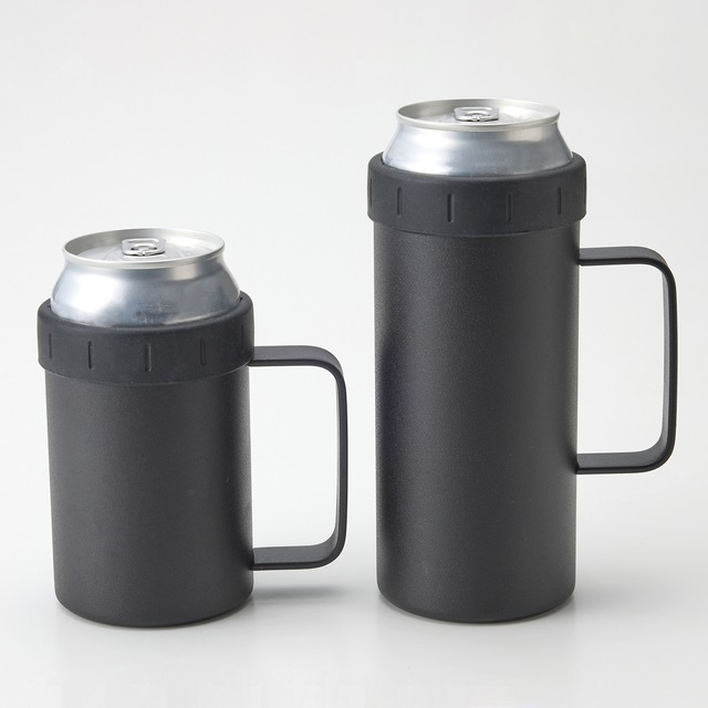 保冷500・350ml缶ホルダーセット　黒