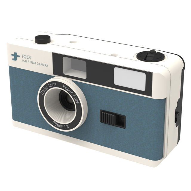ナカバヤシ フィルムナカメラhalf　ブルー CAM-F201BL