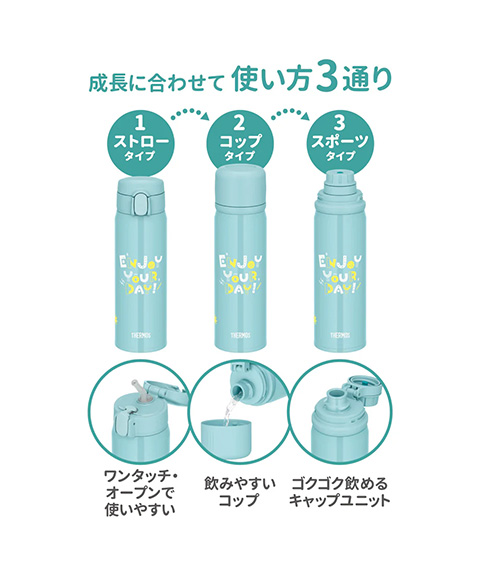 真空断熱3WAYボトル ミント