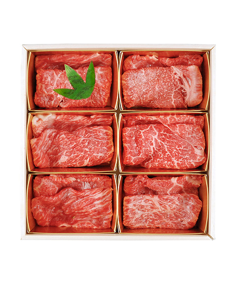 「山晃食品」 6大ブランド和牛食べ比べ すき焼き・しゃぶしゃぶ用