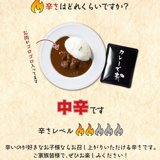 レトルトカレー「カレーです。」　