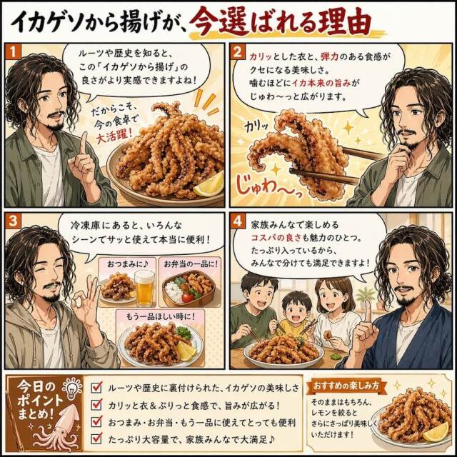 イカげそから揚げ
