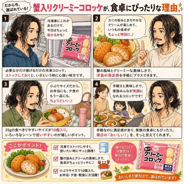 蟹入りクリーミーコロッケ