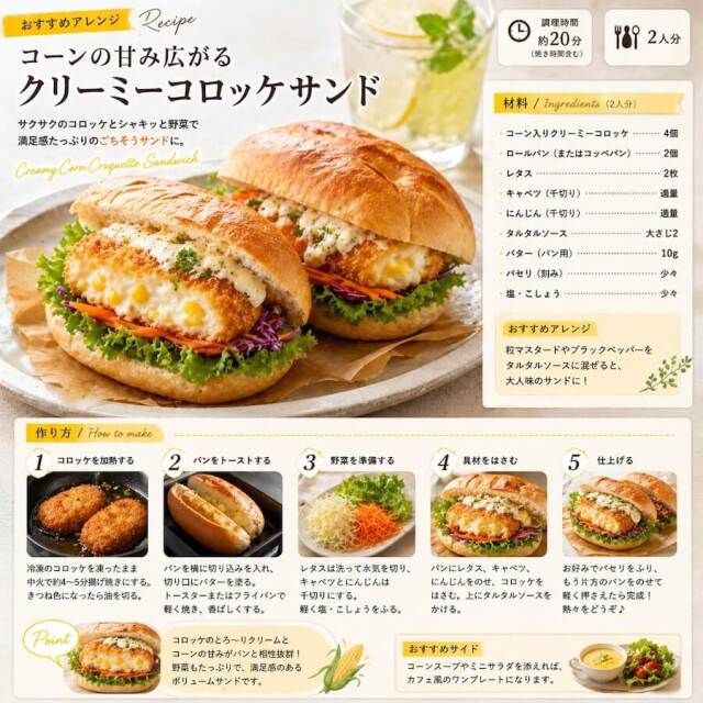 コーンのクリーミーコロッケ