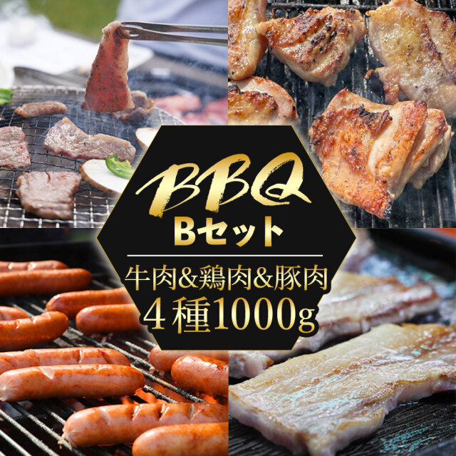 【送料無料】バーベキュー Bセット 牛カルビ/豚バラ/鶏モモ/ウインナー 焼肉 焼き肉 お肉セット