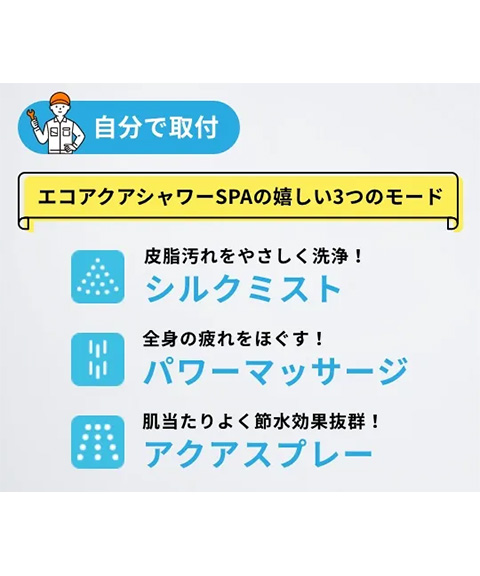 LIXIL・ウルトラファインバブルシャワーヘッド エコアクアシャワーSPA PK-BF-SM6