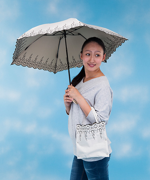 Tcomfort　晴雨兼用　折りたたみ遮熱パラソル