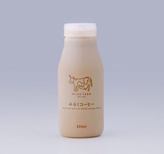 ミルン牧場 みるくコーヒー 200ml 12本セット