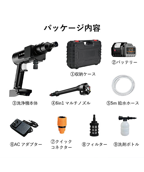 コードレスウォーターガン