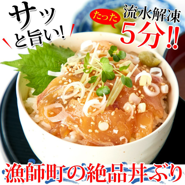 国産ぶっかけ漬け丼2種