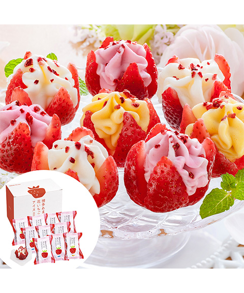 花いちごのアイス