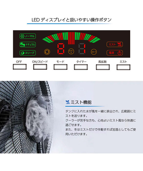 ミストファンサーキュレーター RM-MF209H