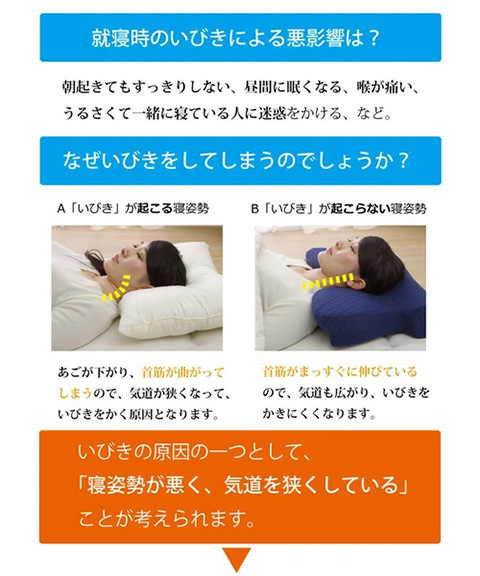 5WAY枕 『いびき軽減低反発枕』