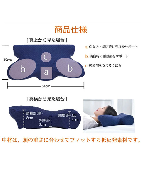 5WAY枕 『いびき軽減低反発枕』