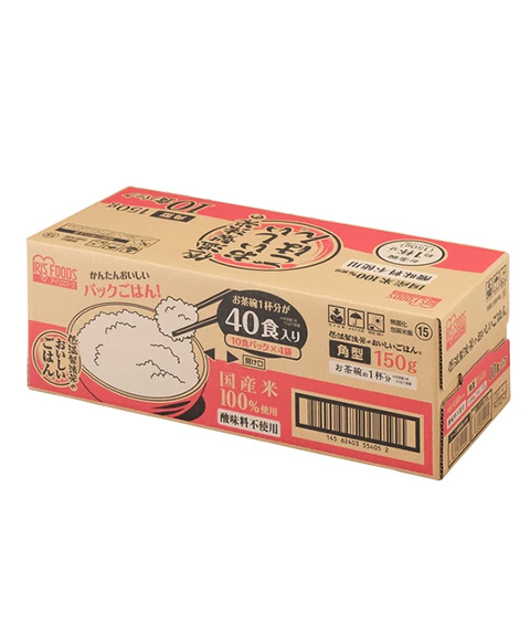 アイリスオーヤマ 低温製法米 パックごはん 150g 80食 IRIS OHYAMA ご飯 パックご飯 低温製法米のおいしいごはん 150g