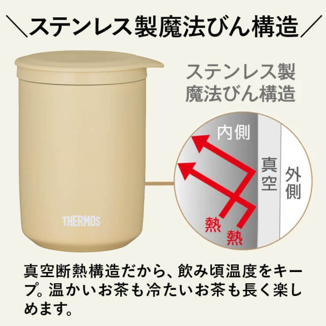真空断熱ティータンブラー/JTB-400FI･500FI