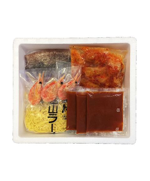 北海道 海鮮キムチ鍋セット (白菜キムチ100g、各種具材)