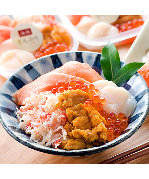 北海道 「札幌バルナバフーズ」 海鮮丼の具