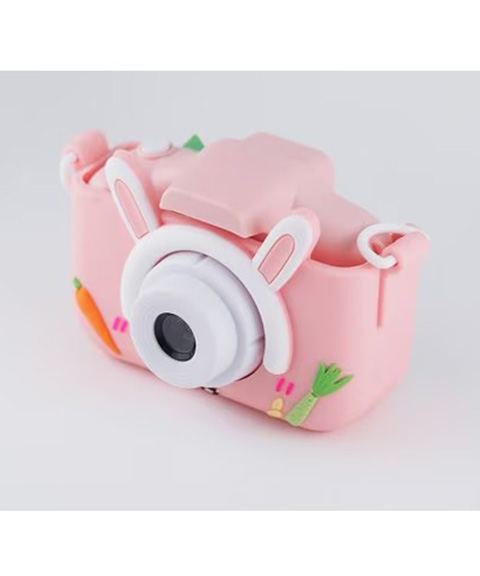 送料無料】【TO-PLAN】多機能！800万画素 キッズカメラ/うさぎピンク