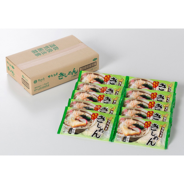 でらうま きしめん(つゆ付)(10袋)