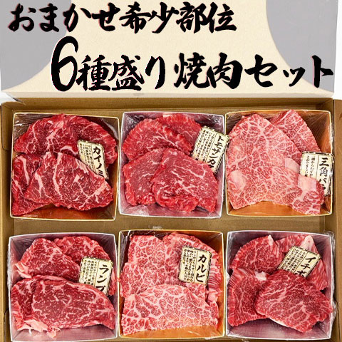 九州産和牛・希少部位６種盛り 焼肉セット