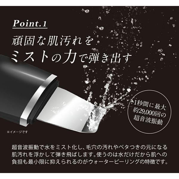 綺麗堂 メンズピーリング美顔器 美ルル アクアルファ フォーメン KRD1027-BK