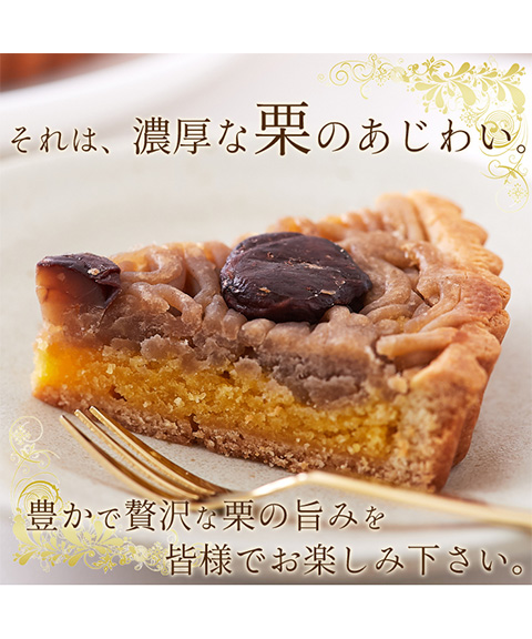 蜜で煮込んだ栗がたっぷり!!モンブランタルト5号