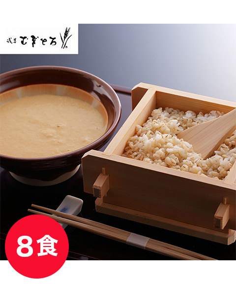 東京 昭和四年創業 「浅草むぎとろ」 味付とろろ・むぎごはんセット