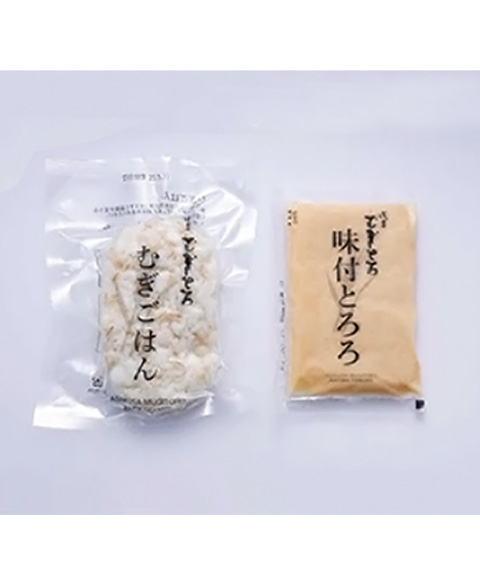 東京 昭和四年創業 「浅草むぎとろ」 味付とろろ・むぎごはんセット