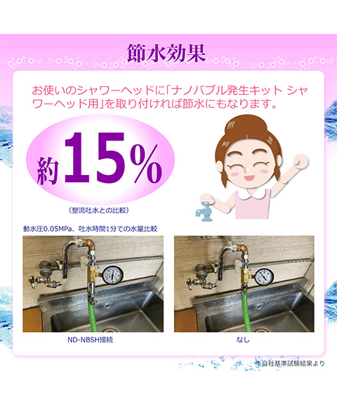 送料無料】簡単設置！ナノバブル発生キット 【シャワーヘッド用