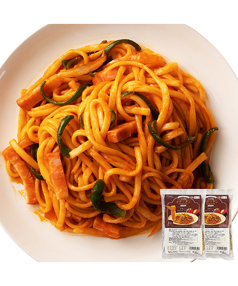 なつかしのお味を生パスタで☆ナポリタン4食セット