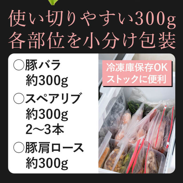 肉盛りBセット(焼肉用)　豚バラ/スペアリブ/豚肩ロース