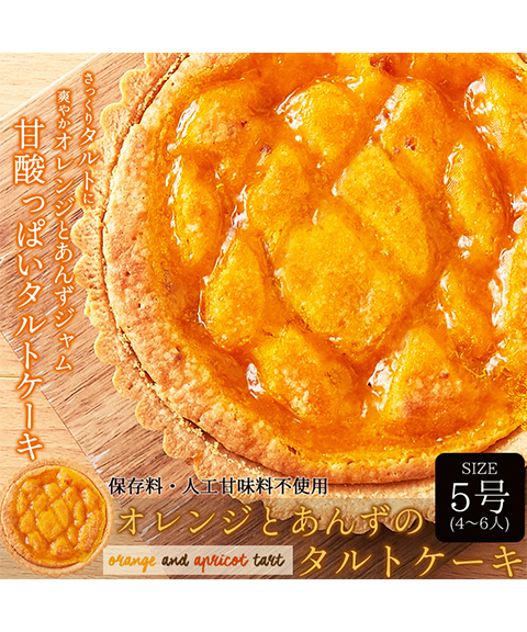 オレンジとあんずのタルトケーキ5号