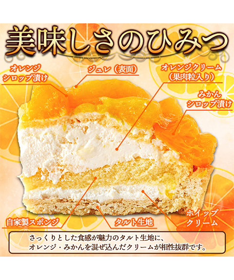 さっぱりフルーティー♪贅沢★オレンジ＆みかんタルト≪冷凍≫