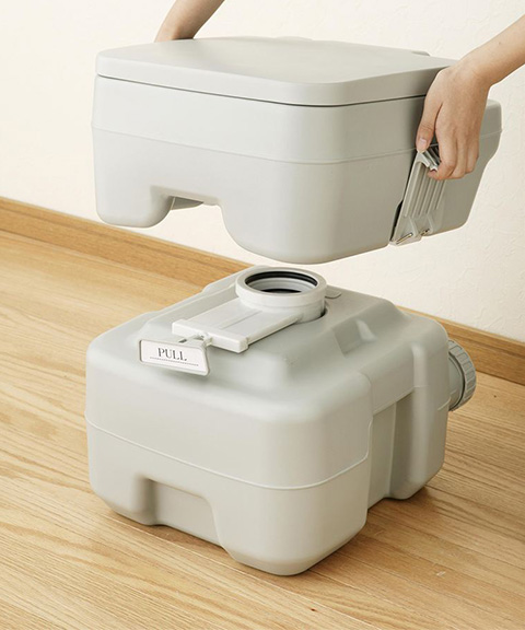 本格派ポータブル水洗トイレ(20L)
