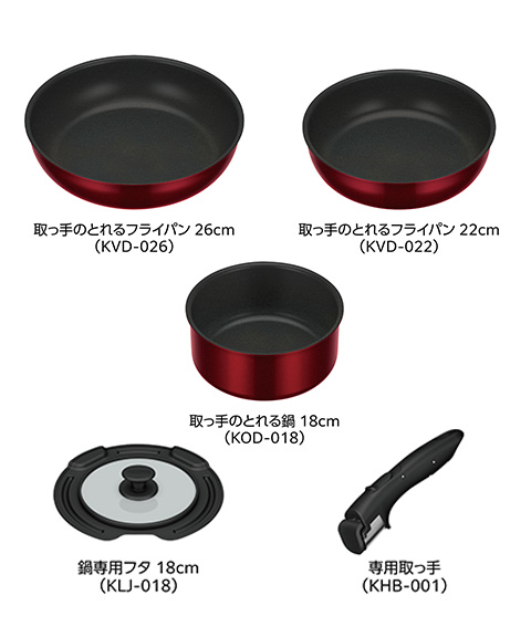 サーモス 取っ手のとれるフライパン５点セット