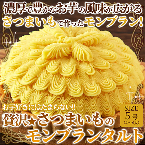 【送料無料】贅沢★さつまいものモンブランタルト おいもケーキ さつまいもケーキ