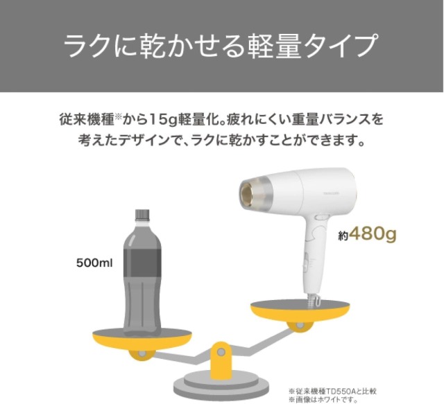 テスコム プロテクトイオン ヘアドライヤー TD560A