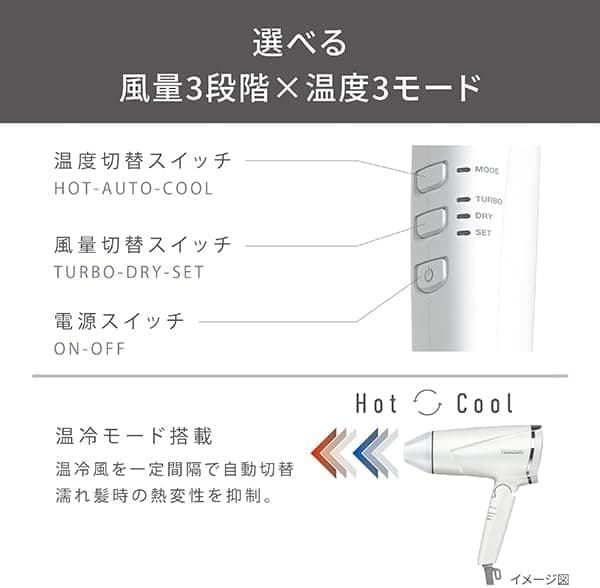 テスコム プロテクトイオンヘアードライヤー TD670A