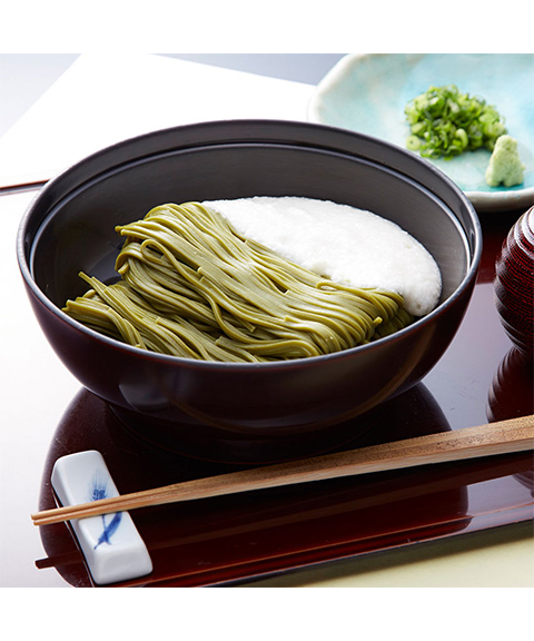 東京 昭和四年創業 「浅草むぎとろ」 とろろ茶そば6食セット