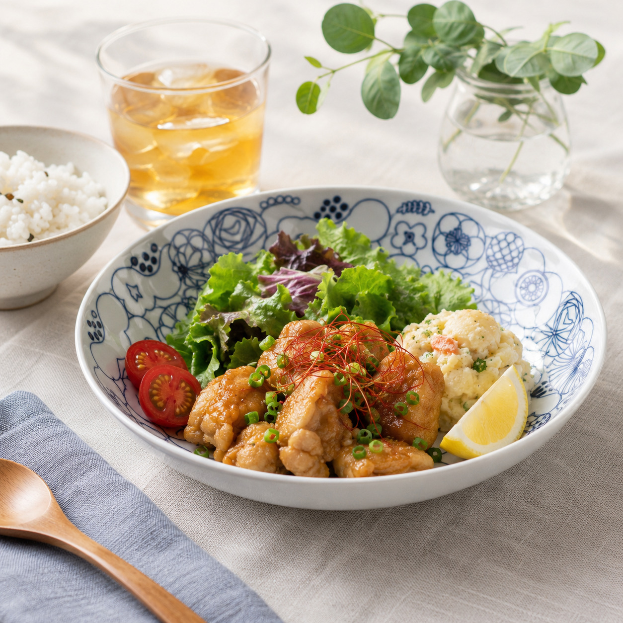 【送料無料】波佐見焼 カレー・パスタ皿 フラバーホワイト 22.5cm 深皿 オーバル ボウル プレート 盛り鉢 花柄 北欧風 白磁