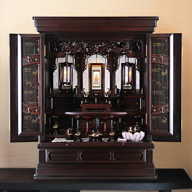 唐木ミニ仏壇 早春 紫檀系 20号