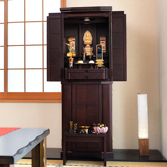 モダン仏壇 千丈 紫檀 43×14号