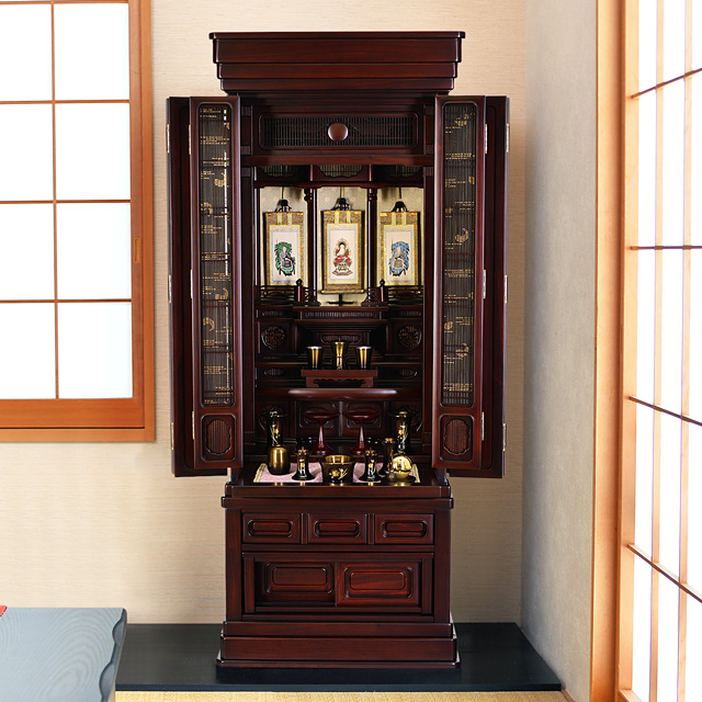 唐木仏壇 赤城 紫檀系 47×18号