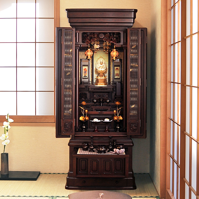 唐木仏壇 豊国 紫檀 52×21号