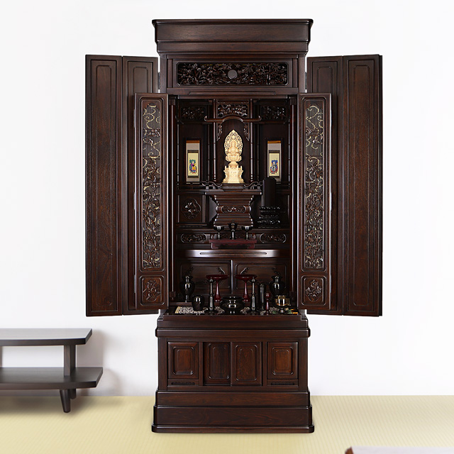 唐木仏壇 紫月 紫檀 57×22号