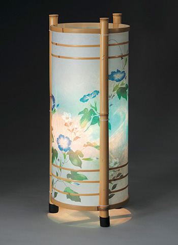 提灯 朝顔 点灯