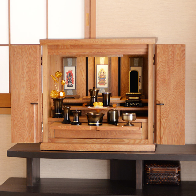 モダンミニ仏壇 屋久杉 ロートン 17号 上置き
