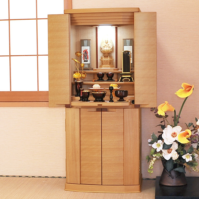 モダン仏壇 モニカ 桜 36×15号